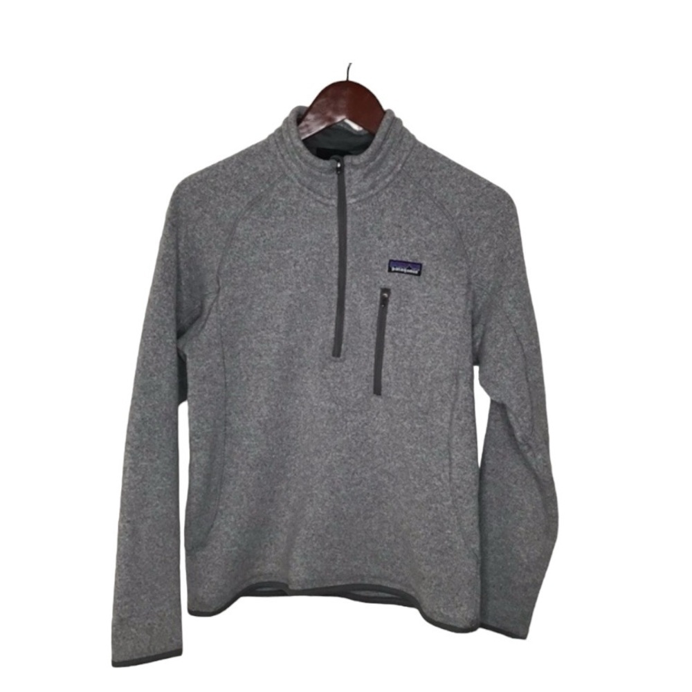 Patagonia Better Sweater 1/4-Zip Fleece in Gray Size Small.